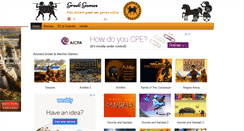 Desktop Screenshot of greekgames.org